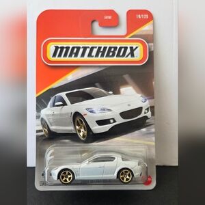 2026 Matchbox 2004 Mazda RX-8 White Pearl JDM Diecast 1:64 New